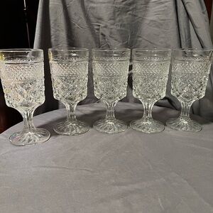 Anchor Hocking Clear Wine Glass Set of 5